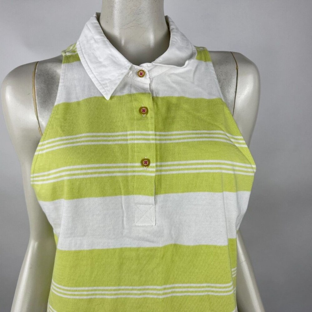 Anthropologie Maeve Maeve Rigby Polo Tank Women L Collared Sleeveless Shirt - Picture 5 of 12